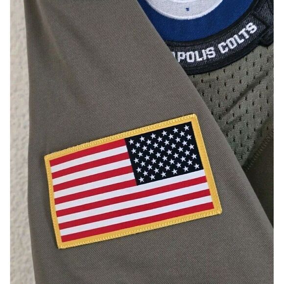 Nike Indianapolis Colts Andrew Luck 2019 Salute To Service Jersey - Men’s Large - Picture 9 of 13